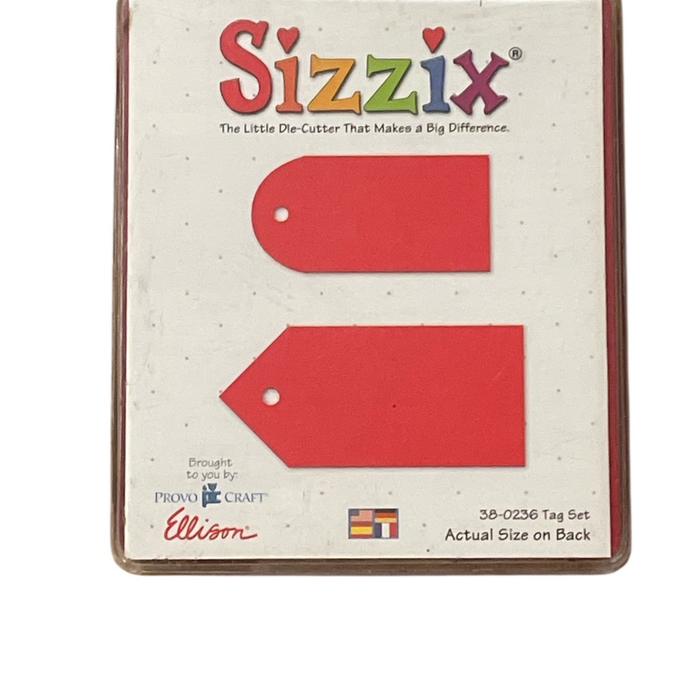 Sizzix Originals Red Die Tag Set # 38-0236